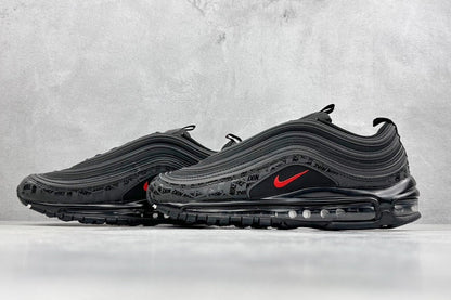 97 All-Over Print Black Red