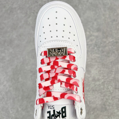 Bape STA Low White ABC Camo Pink