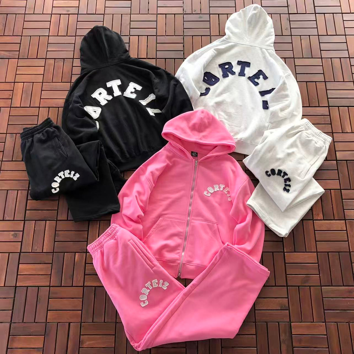 CTZ Conjuntos White, Pink, Black