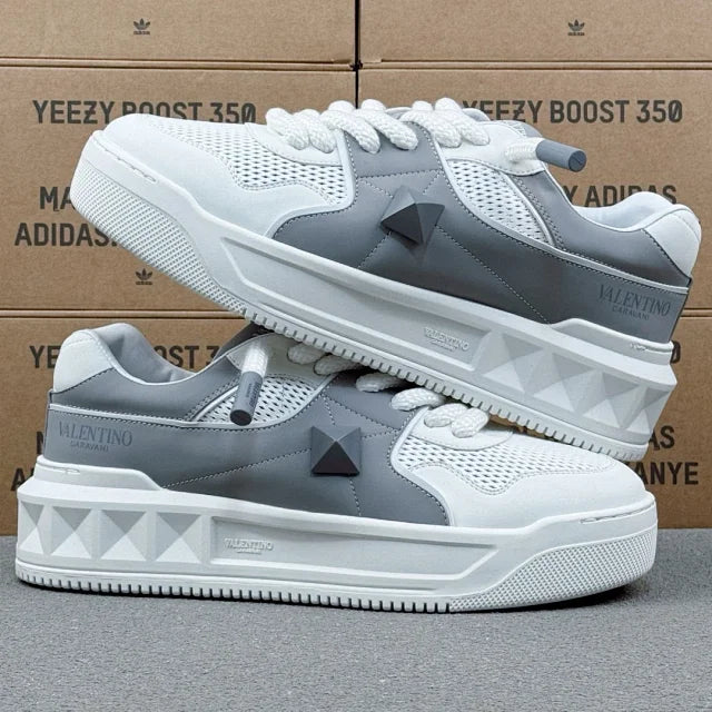 Valentino  Rockstud White and Grey