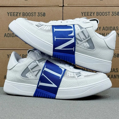 Valentino Garavani VL7N Low Sneakers White and Blue