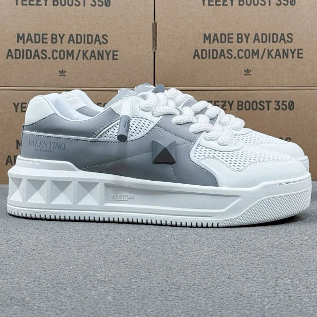 Valentino  Rockstud White and Grey