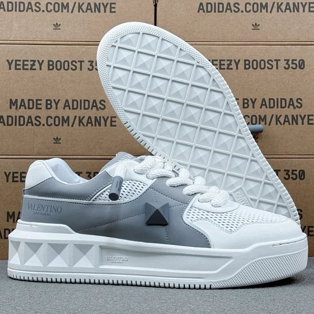 Valentino  Rockstud White and Grey